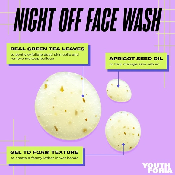 Youthforia Night Off Face Wash - Picture 2 of 6